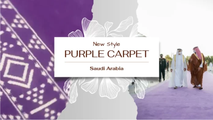Saudi Arabia Unveils Lavender Ceremonial Carpets